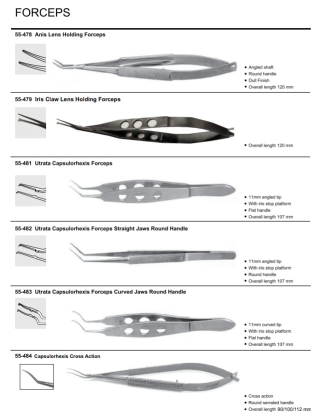 OPTHALMOLOGY Instruments